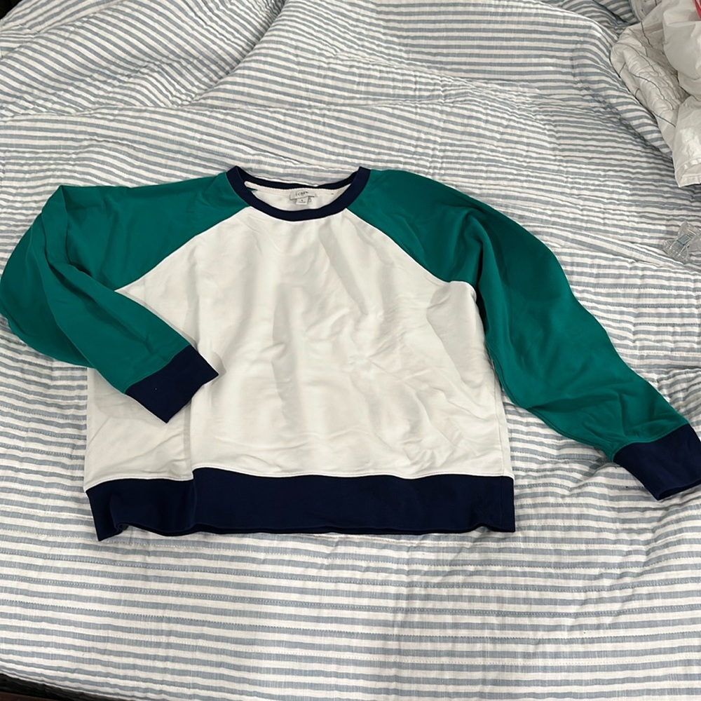J. Crew Color Block Sweatshirt